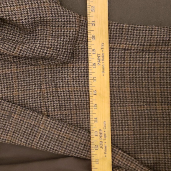 Jos. A. Bank Wool Blazer Houndstooth Plaid 2 Button Sport Coat 40L - Picture 9 of 13